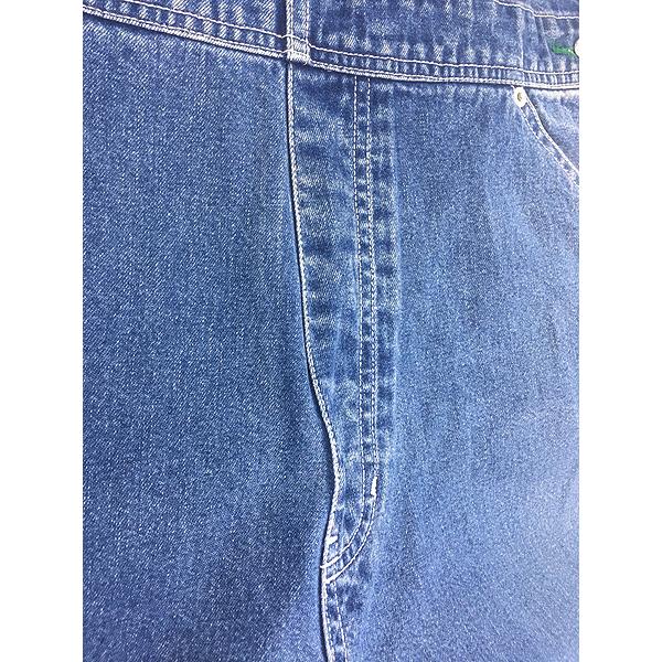 古着 90s TOMMY JEANS フラッグ ロゴ パッチ デニム オーバーオール M