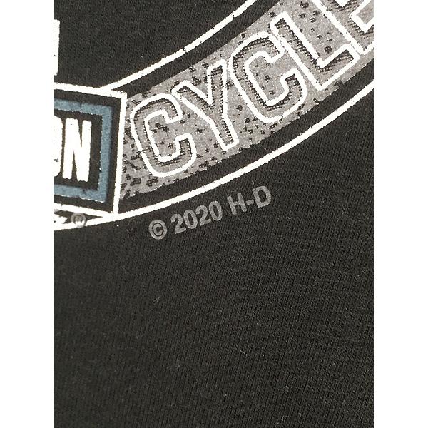 Harley-Davidson Tシャツ 自由の女神 Women's Bling Freedom on Wheels Long Sleeve Rip & Repair Crew Tee
