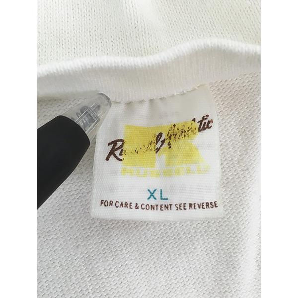 古着 80s USA製 Russell 「NAVY」 ストレート 50/50 ヘビー コットン