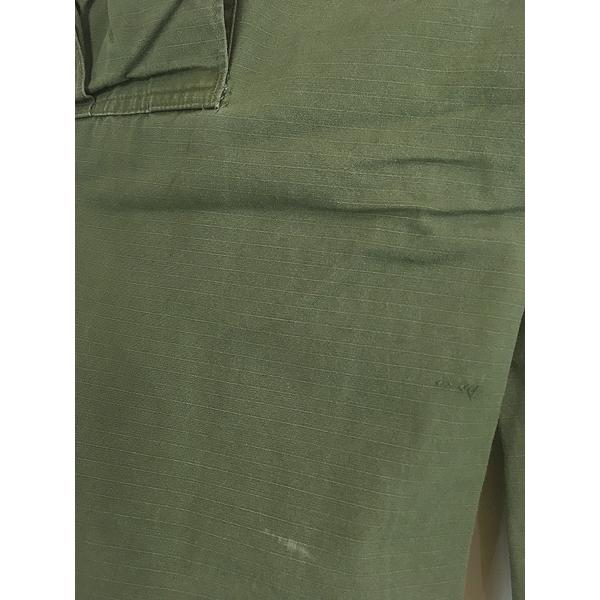 古着 60s 米軍 US 「4th」 リップストップ ポプリン ジャングル ファテーグ カーゴ パンツ S-S 古着 60s 米軍 US 「4th」 リップストップ ポプリン ジャングル