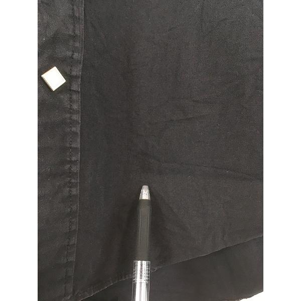 古着 80s USA製 Rockmount 菱形ボタン ブラック コットン サテン