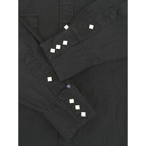 古着 80s USA製 Rockmount 菱形ボタン ブラック コットン サテン ウエスタン シャツ L 古着 80s USA製 Rockmount 菱形ボタン ブラック コットン サテン