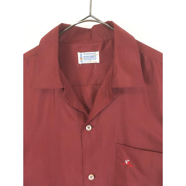 古着 60s Towncraft Penney's PENN-PREST ワンポイント 開襟 ボックス
