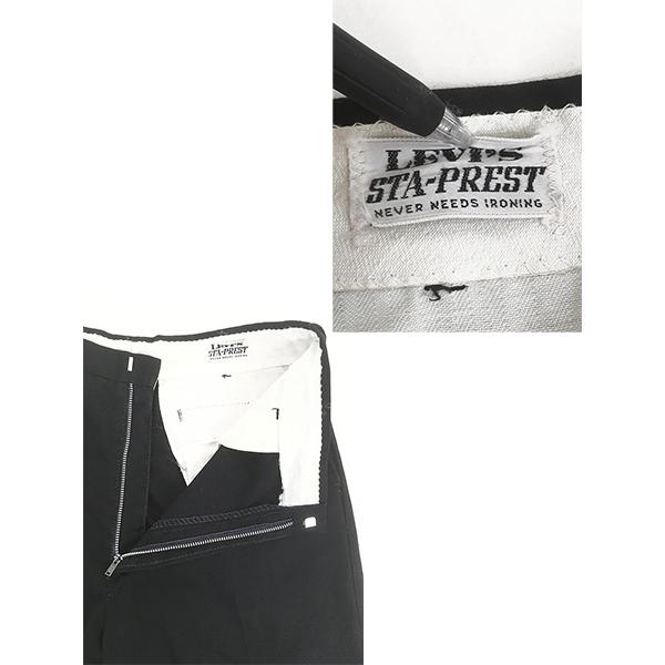 60s LEVI'S STA-PREST スタプレ テーパードスラックス ビンテージ60's70's○Levi's STA-PRESTテーパードスラックスグレー実寸