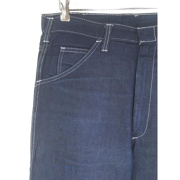古着 70s Dickies 真紺 ライトオンス デニム ペインター パンツ