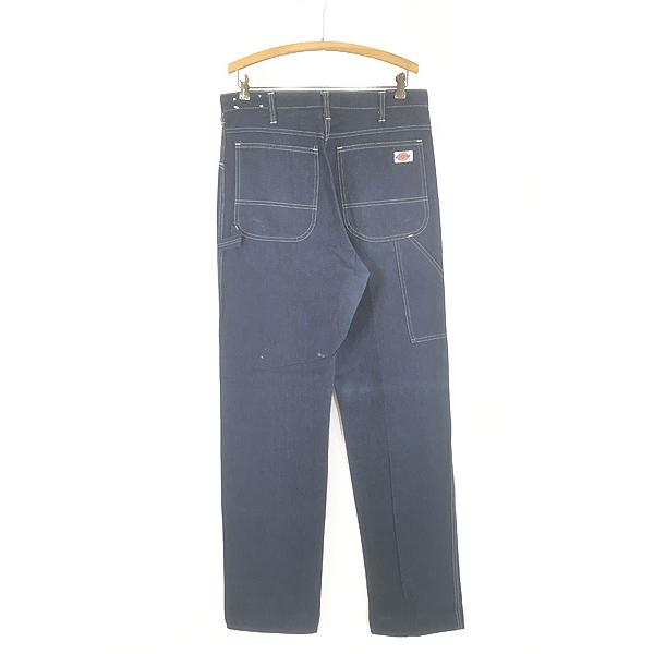 古着 70s Dickies 真紺 ライトオンス デニム ペインター パンツ