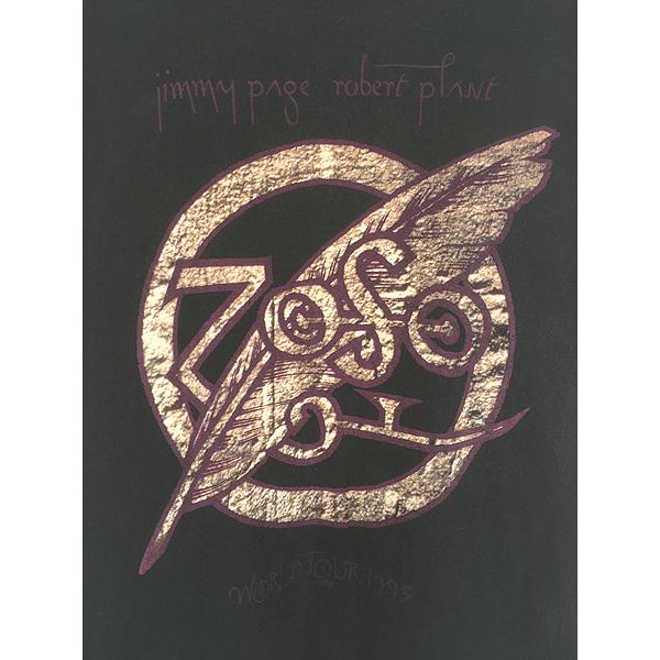 古着 90s LED ZEPPELIN Jimmy Page Robert Plant 「World Tour 1995」 ヘヴィ メタル ロック バンド Tシャツ XL 古着 90s LED ZEPPELIN Jimmy Page Robert Plant 「World Tour 1995