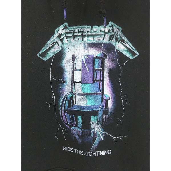 古着 00s- LLICA 「Ride the Lightning」 電気椅子 ヘヴィ メタル ロック バンド スウェット パーカー L 古着 00s- METALLICA 「Ride the Lightning」 電気椅子 ヘヴィ メタル