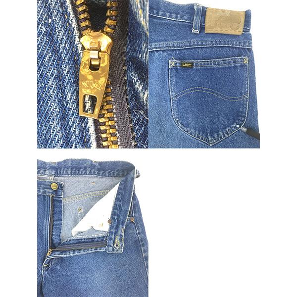 80s ビンテージ lee 200 デニム パンツ ジーンズ オリジナル 古着 80s USA製 Lee 200-0189 濃紺 ブルー デニム パンツ ジーンズ