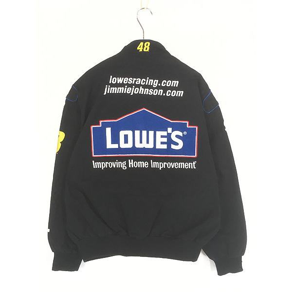 古着 CHASE 「LOWE'S」 ロウズ 企業 刺しゅう レーシング ジャケット L