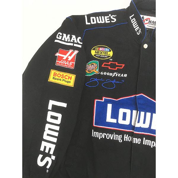古着 CHASE 「LOWE'S」 ロウズ 企業 刺しゅう レーシング ジャケット L