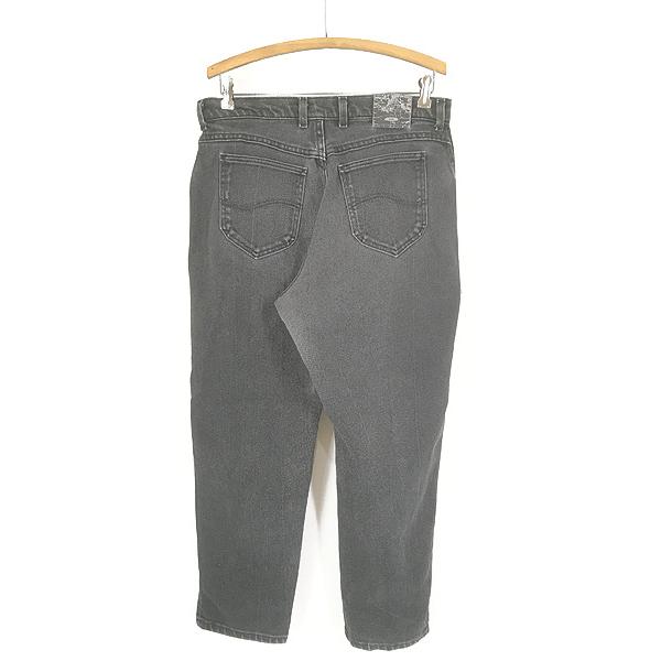古着 90-00s Lee ブラック ストレッチ デニム パンツ ジーンズ スリム 