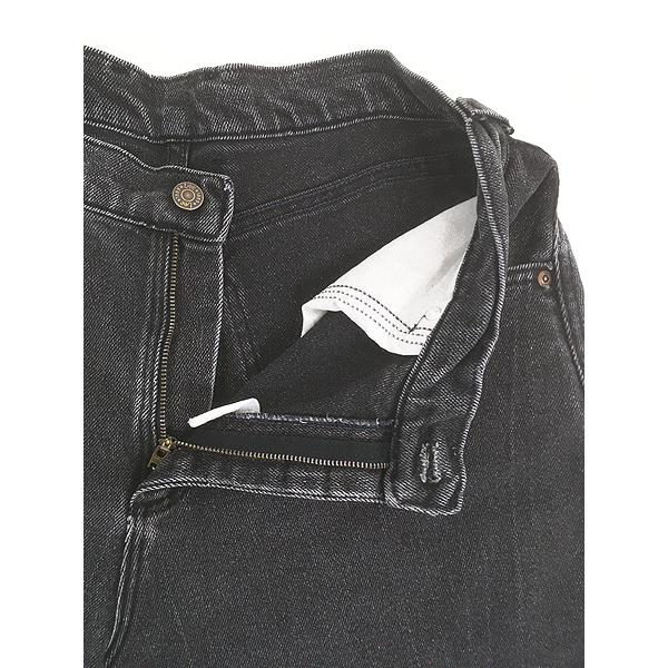 古着 90-00s Lee ブラック ストレッチ デニム パンツ ジーンズ スリム W32 L27 古着 90-00s Lee ブラック ストレッチ デニム パンツ ジーンズ スリム