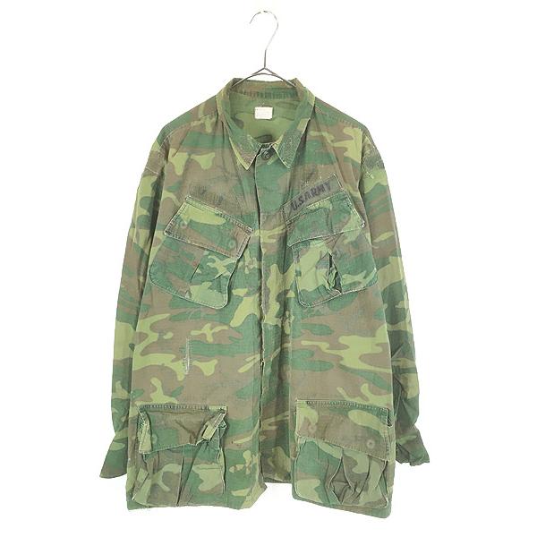 古着 60s 米軍 US ARMY 4th ERDL リーフ カモ 迷彩 ジャングル