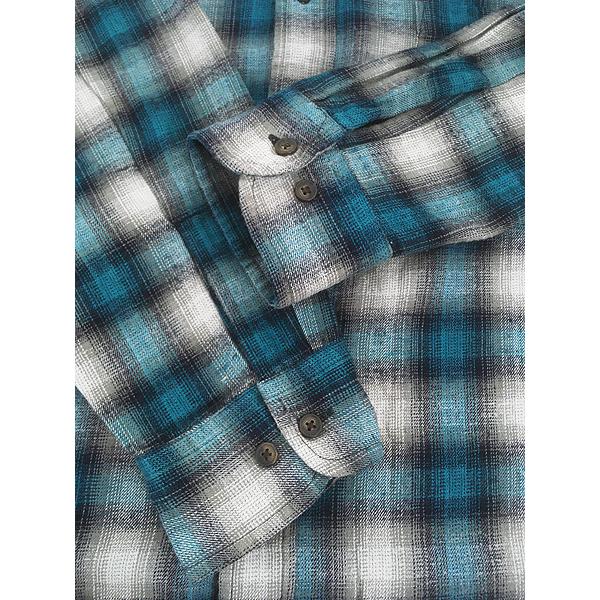 古着 00s St John's Bay ターコイズ オンブレ シャドー チェック