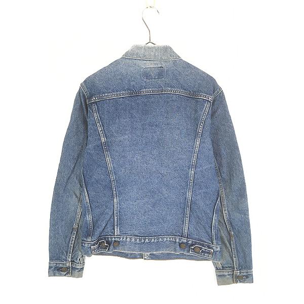 古着 80s USA製 Levi's 70506-0216 ハンド ポケット付 ブルー デニム