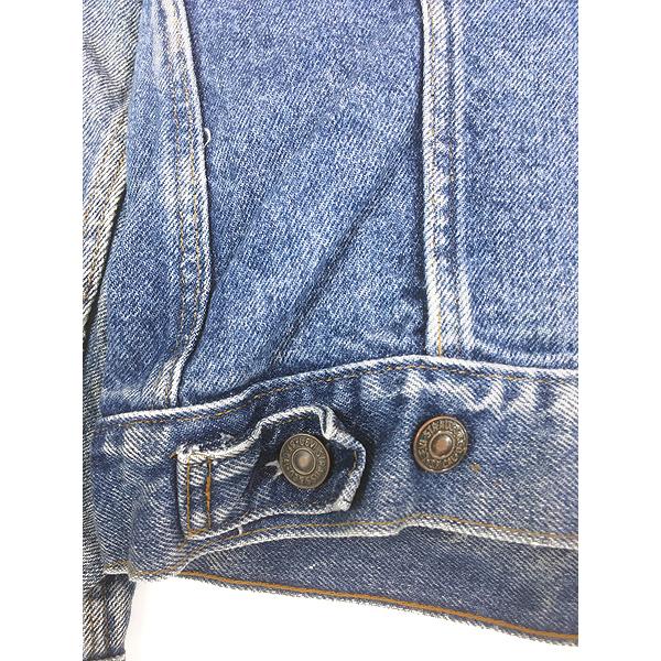 古着 80s USA製 Levi's 70506-0216 ハンド ポケット付 ブルー デニム