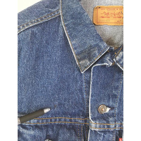 古着 70-80s USA製 Levi's 71506-0216 4th ポケット付 濃紺 デニム