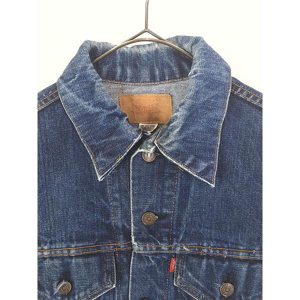 古着 70s USA製 Levi's 70505 「初期」 真紺 インディゴ デニム