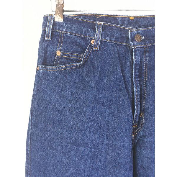 古着 90s USA製 Levi's 550-0215 濃紺 ブルー デニム パンツ ジーンズ