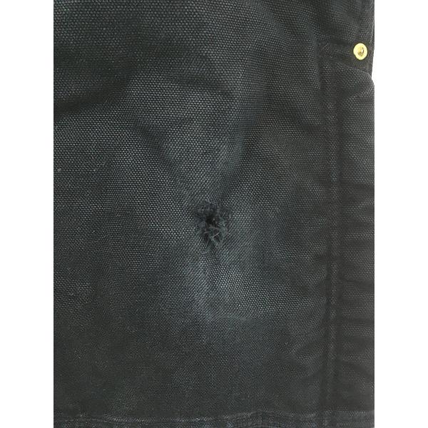 古着 10s USA製 Carhartt 防寒 パデット ブラック ダック Wニー ワーク