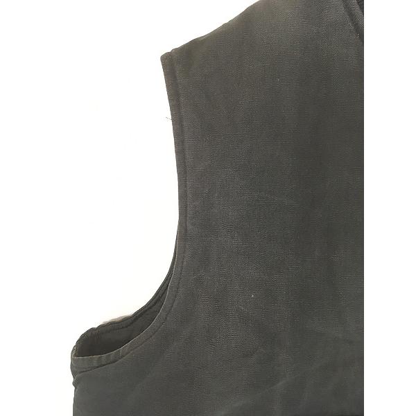 古着 90s USA製 Carhartt フェード ブラック ダック 首リブ 腰ゴム