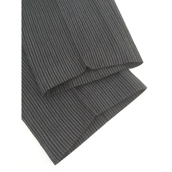 古着 50s ブラック × グレー ホワイト ストライプ ギャバジン ウール