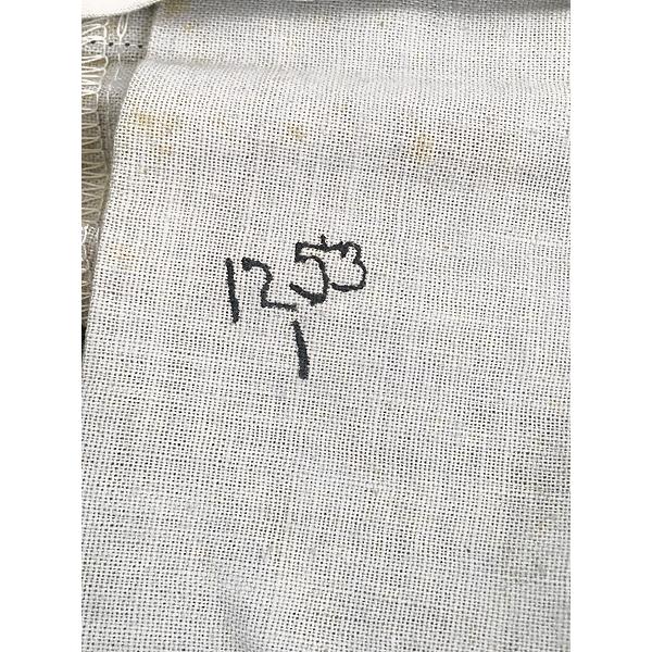 古着 50s ブラック × グレー ホワイト ストライプ ギャバジン ウール