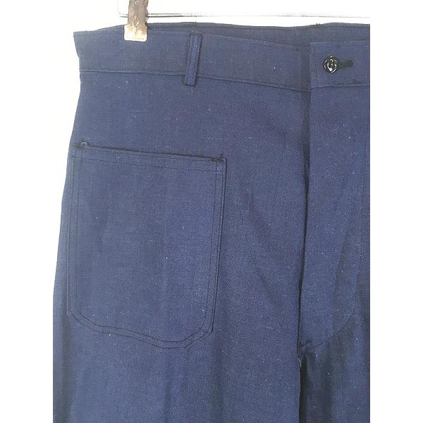 古着 Deadstock!! 60s 米軍 USN ミリタリー 真紺 インディゴ デニム