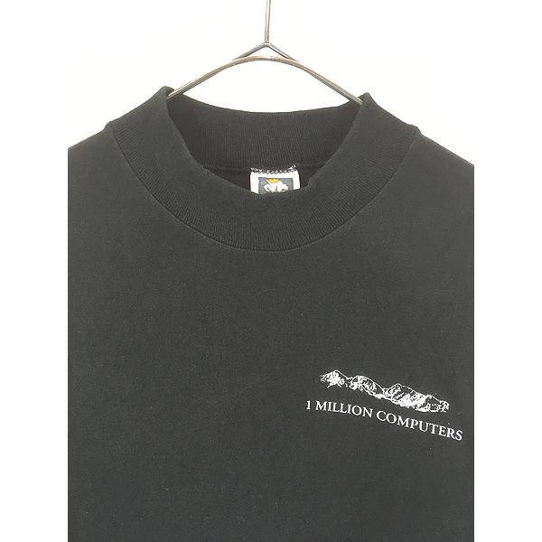 古着 90s USA製 Apple 「1 Million Computer」 PC コンピューター ソフトウェア 長袖 Tシャツ ロンT L 古着 90s USA製 Apple 「1 Million Computer」 PC コンピューター