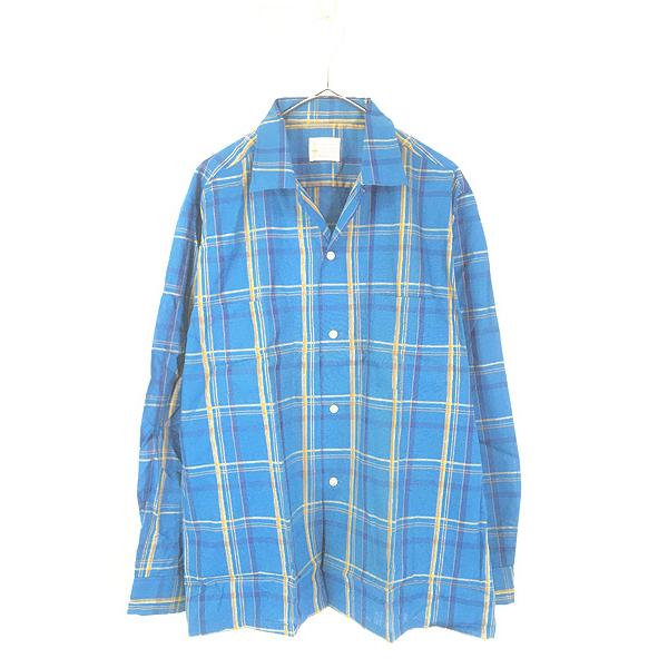 PENNEYS プリントネルシャツ　ヴィンテージ　ブルー　60s PENNEYS プリントネルシャツ ヴィンテージ ブルー 60s