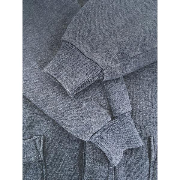 古着 60s USA製 Creslan 無地 ソリッド パチポケ ワーク スウェット カーディガン M 古着 60s USA製 Creslan 無地 ソリッド パチポケ ワーク スウェット