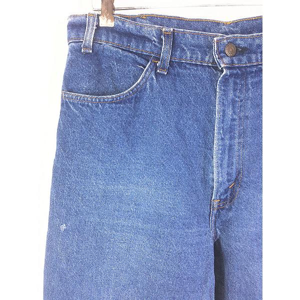 古着 80s USA製 Levi's 519-0217 濃紺 ブルー デニム パンツ ジーンズ