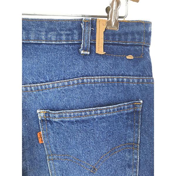 古着 80s USA製 Levi's 519-0217 濃紺 ブルー デニム パンツ ジーンズ
