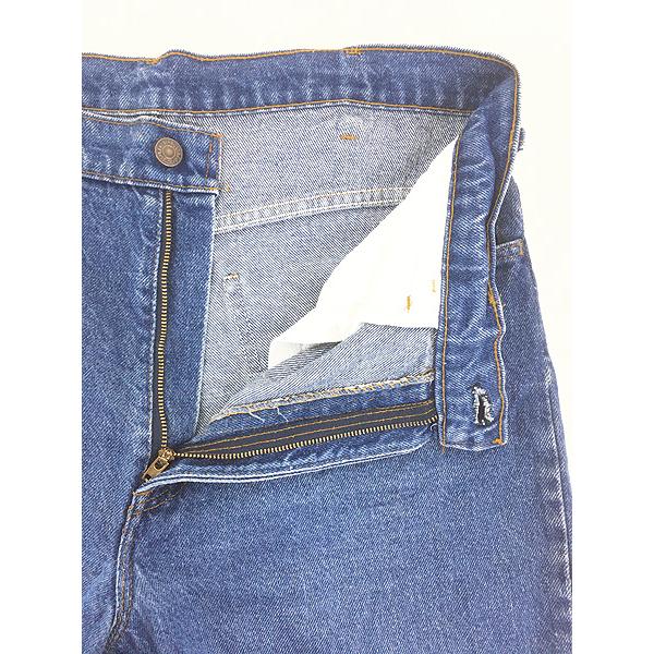 古着 80s USA製 Levi's 519-0217 濃紺 ブルー デニム パンツ ジーンズ