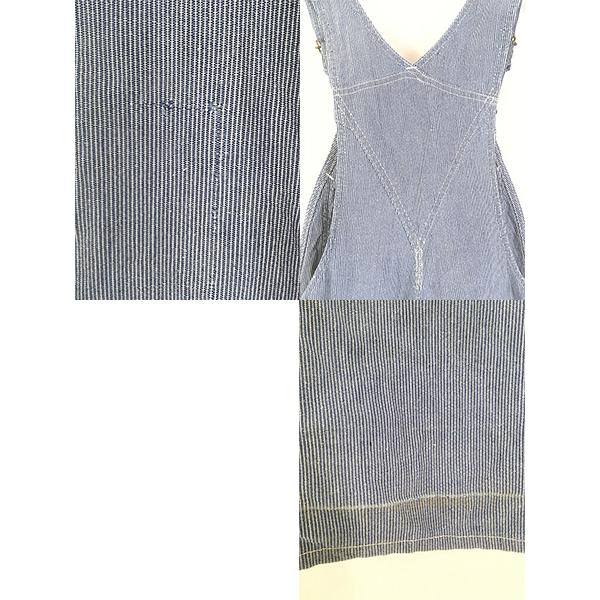 古着 50s Lee 91-SB 「ロングL 」 ピン ストライプ デニム ワーク