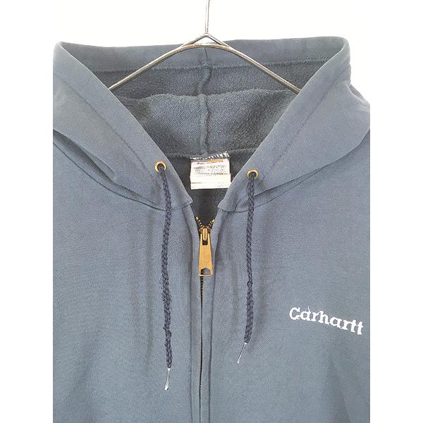 古着 00s Carhartt 無地 ソリッド PTL ぺトロール スウェット ジップ