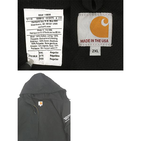 古着 10s USA製 Carhartt 裏地 メッシュ ブラック ダック アクティブ
