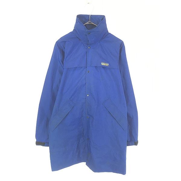古着 80s 日本製 Patagonia ナイロン レイン コート ジャケット 青 M位 古着 80s 日本製 Patagonia ナイロン レイン コート ジャケット 青 M位