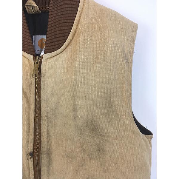 古着 90s USA製 Carhartt フェード ブラック ダック 首リブ 腰ゴム