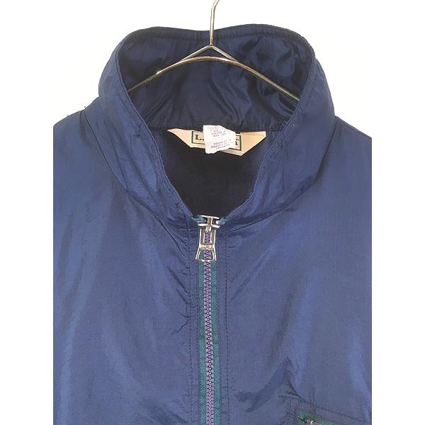 古着 80s LL Bean ワンポイント ロゴ 刺しゅう リップストップ