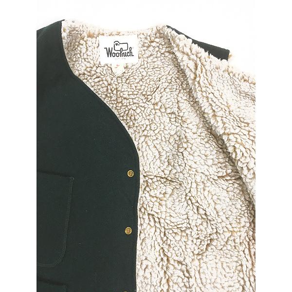古着 70s USA製 WoolRich ボア フリース ライナー 無地 ソリッド