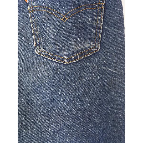 古着 90s USA製 Levi's 505-0215 濃紺 ブルー デニム パンツ ジーンズ