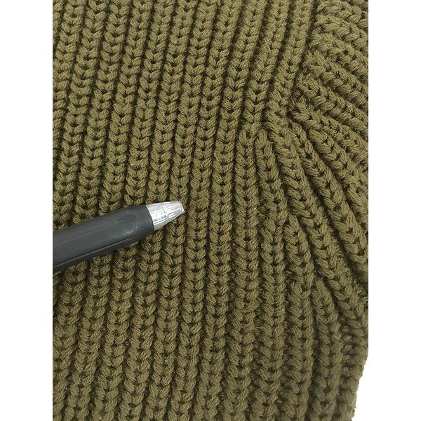 古着 90s USA製 LANDS' END 無地 プレーン 畦編み ローゲージ コットン