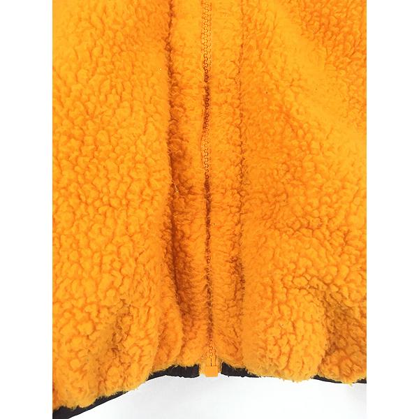 古着 80s LL Bean 山タグ マンゴー × ネイビー ボア パイル フリース