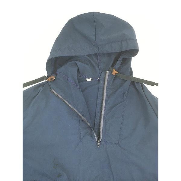 古着 70s WoolRich コットン ハーフジップ プルオーバーアノラック