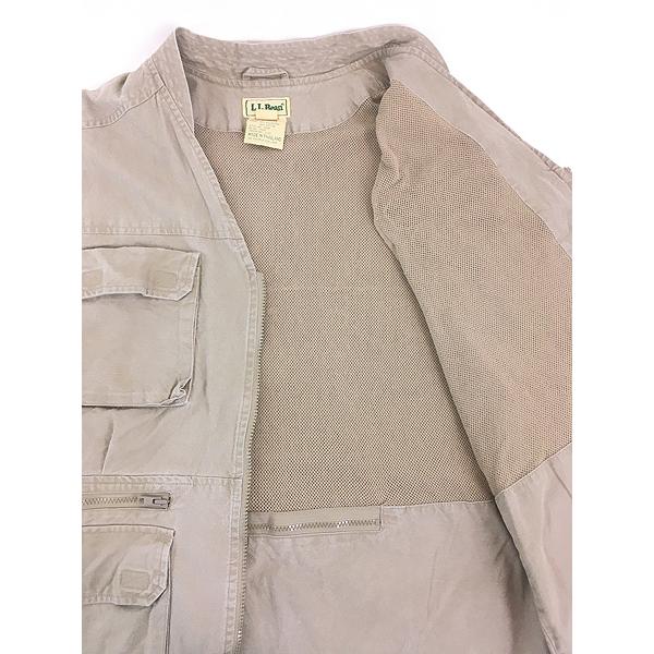 古着 80s LL Bean メッシュ ライナー コットン キャンバス サファリ