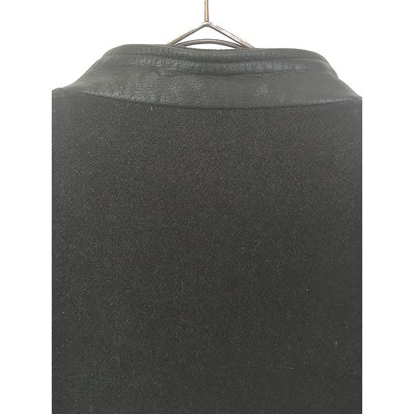 古着 90s Canada製 Canada Sportswear 本革 レザー メルトン ウール