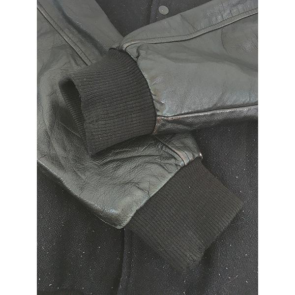 古着 90s Canada製 Canada Sportswear 本革 レザー メルトン ウール