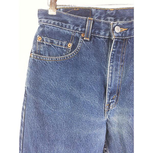 古着 00s USA製 Levi's 505-0216 濃紺 ブルー デニム パンツ ジーンズ